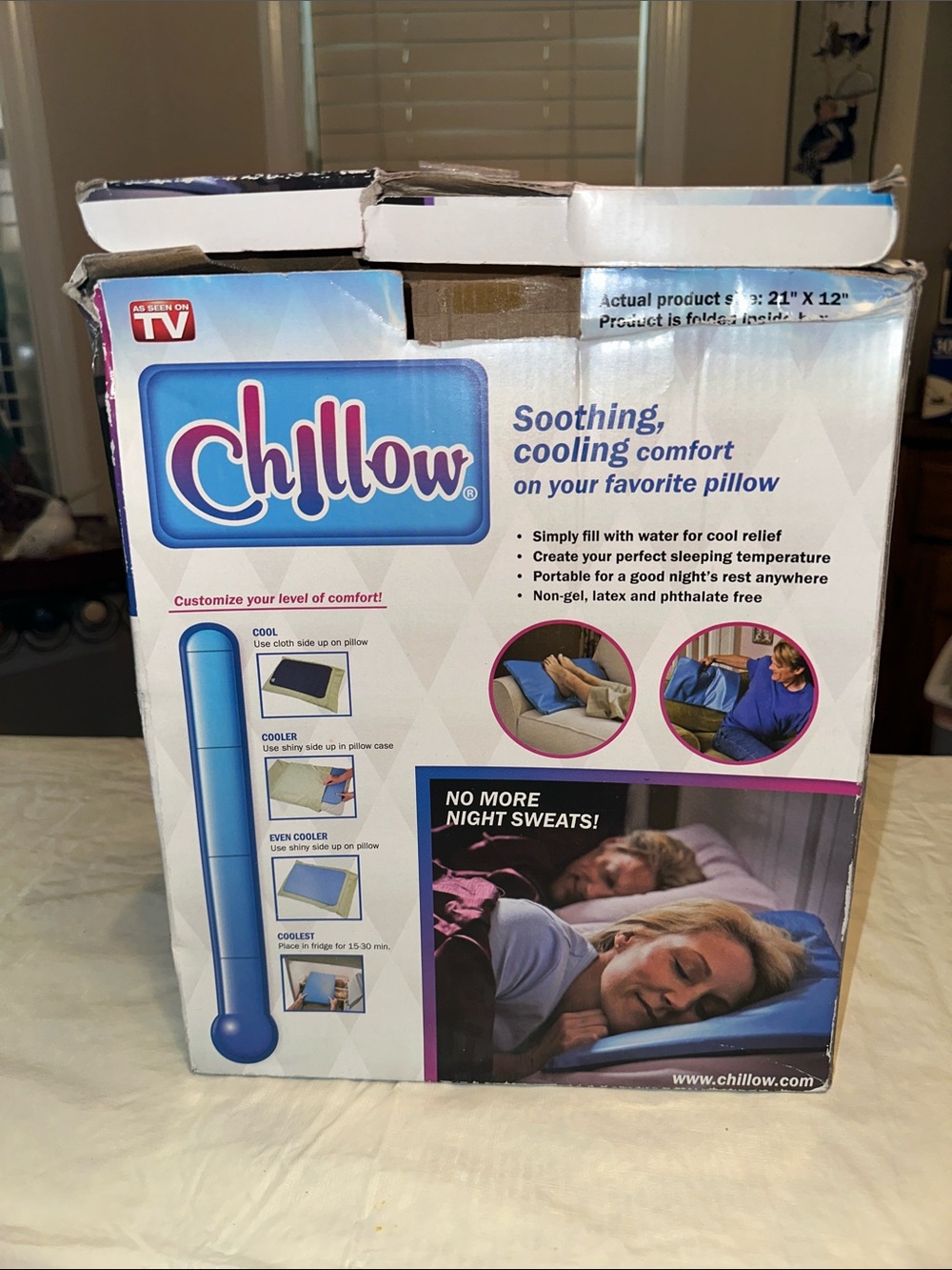Cooling Pillow Insert - Blue